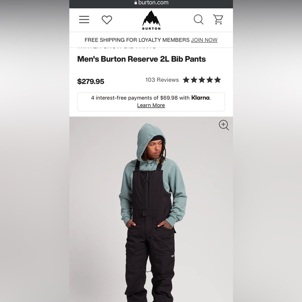 Burton Reserve 2L Bib Pants